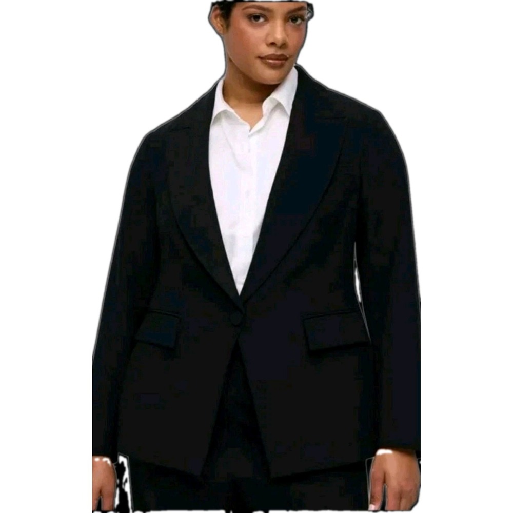 NWT TORRID Studio Twill Classic Suit Jacket Black Sz 3X (22-24)